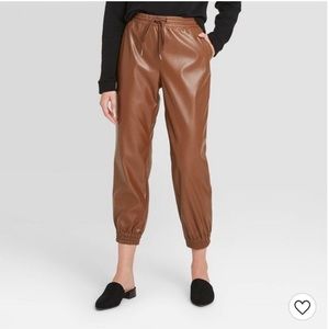 “Leather” Joggers